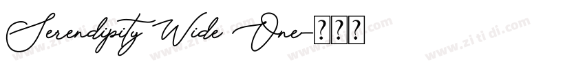 Serendipity Wide One字体转换